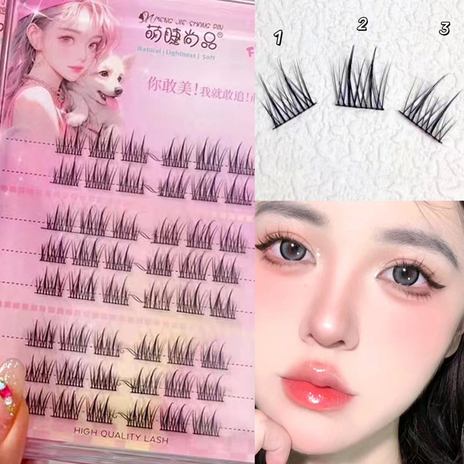 

Sunflower Fake Eyelashes for Women 3D Cosplay Eyelash Cluster Extensions for Beauty Eye Cosplay DIY Makeup PR Sale