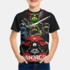 Disney The Same Summer Product For Men Women N-ninjagos SpongeBob SquarePants Joint The Same kids Short-sleeved T-shirt clothes 1