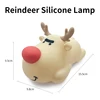 Rechargeable Christmas Table Lamp Led Night Light Rudolph Reindeer Cartoon Halloween Lighting Desk Bedroom Decor Pumpkin Gifts 4