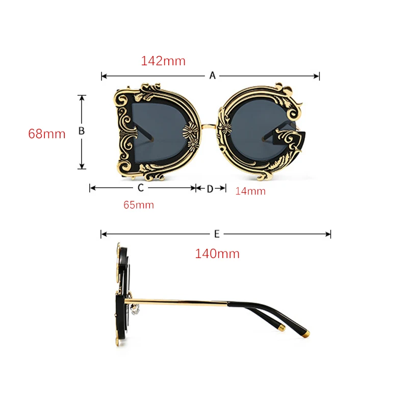 Baroque Type Sun shades Fashionable Retro Style Avenue Type Mannequin Catwalk Sun shades Design Summer season Sun shades Pearl Body Girls's 5 Baroque Style Sunglasses Modern Retro Fashion Street Style Model Catwalk Sunglasses Design Summer Sunglasses Pearl Frame
