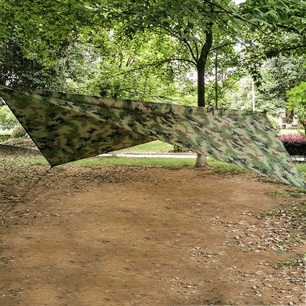 Waterproof Polyester Camouflage Awning Canopy for Camping