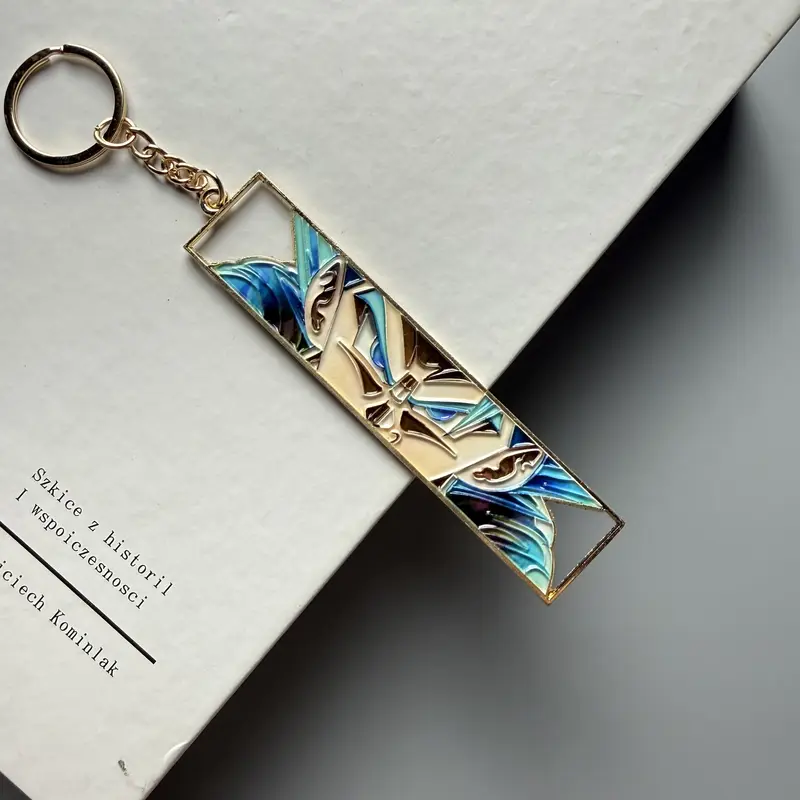 Anime Metal Hollow Out Keychains Bookmark Cute Jet Manga Fashion Bag Key Tag Jewelry Accessory Key Ring Holder Gift Anime - Image 30