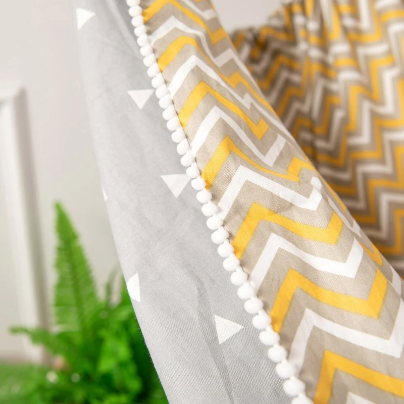 G5AB Children Hammock Swing Indoor Outdoor Hanging Basket Kids Cotton Cloth Bag Chair 6