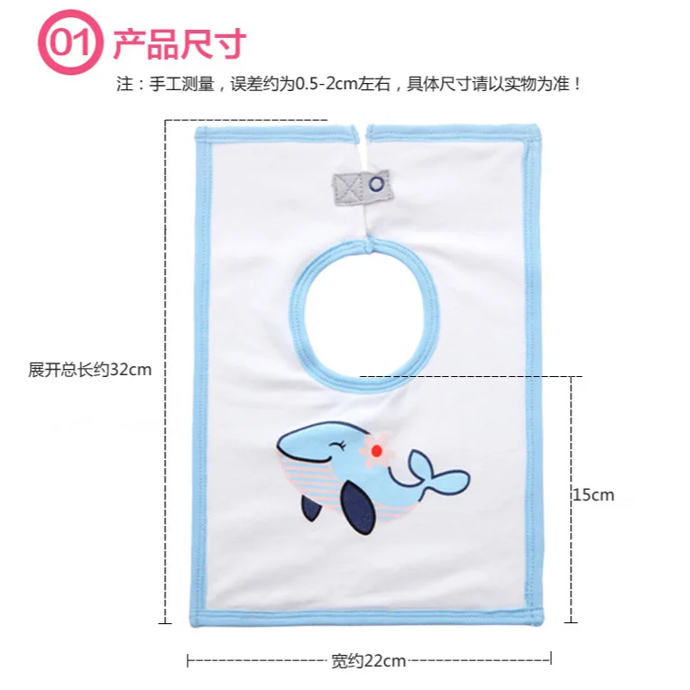 Waterproof Baby Bibs for Toddlers, Cute Cartoon Pattern Drool Bibs Reusable Infant Feeding Bibs for Boys Girls