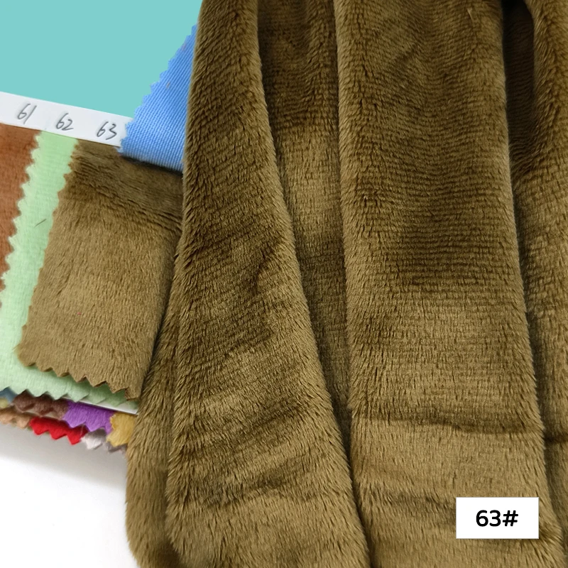 Handmade Short Pile Plush Fabric for DIY Projects and Home Decor