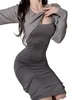 Fun Lingerie Sexy Women's Strap Long Dress Passionate Temptation Sheer Style Elasticity Backless Fashion Neck Mounted Top NO56 5
