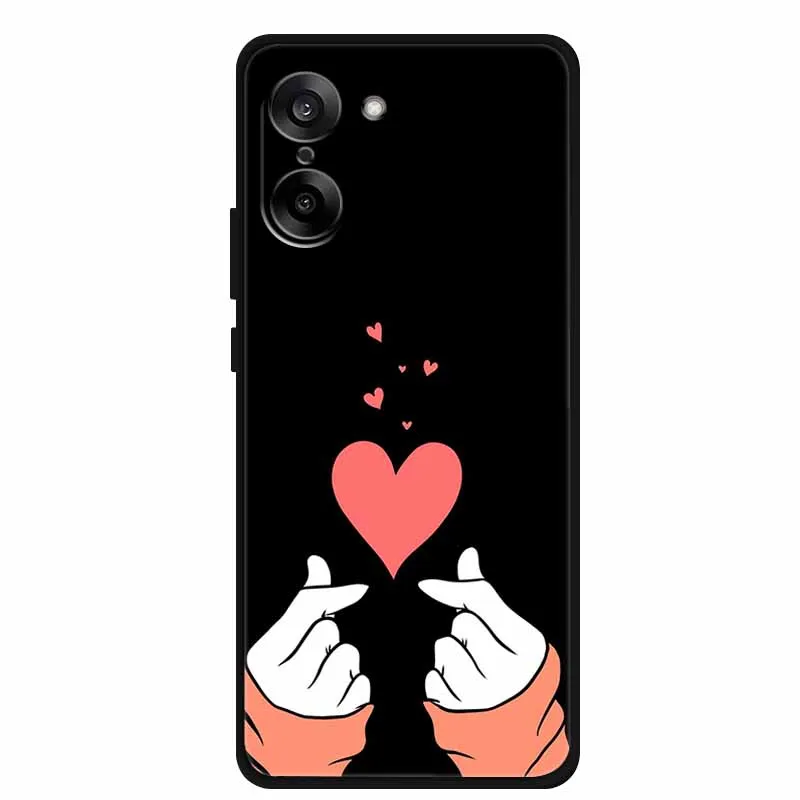 Sleek Black Soft Silicone Shockproof Phone Case
