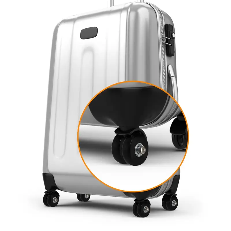 Silent Suitcase Wheels Rubber Trolley Luggage Casters High-Quality Durable Travel Bag Wheel Repair Accessories for Quiet Rolling - Image 3