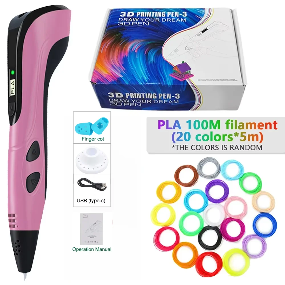 Innovative 3D Printing Pen Set for Kids with PLA Filament and Travel Case - Perfect Gift for Birthdays and Holidays