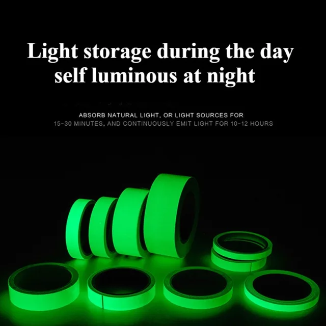 Cat luminous stickers adhesive tape night home indoor outdoor self  luminous fluorescent strips Stair warning tape DIY stage 4