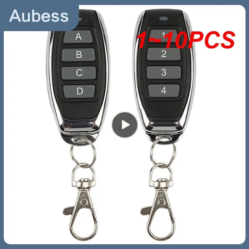 

1~10PCS Cloning Duplicator Key Fob A Distance Remote Control 433MHZ Clone Fixed Learning Code For Gate Garage Door 2022 New