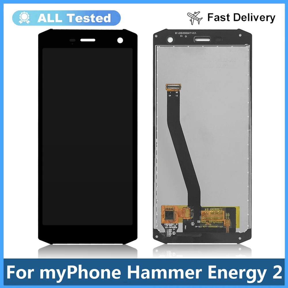 

100% Tested LCD Display For Myphone Hammer Energy 2 LCDs Touch Screen Digitizer LCD Display Assembly Replacement Parts +Tools