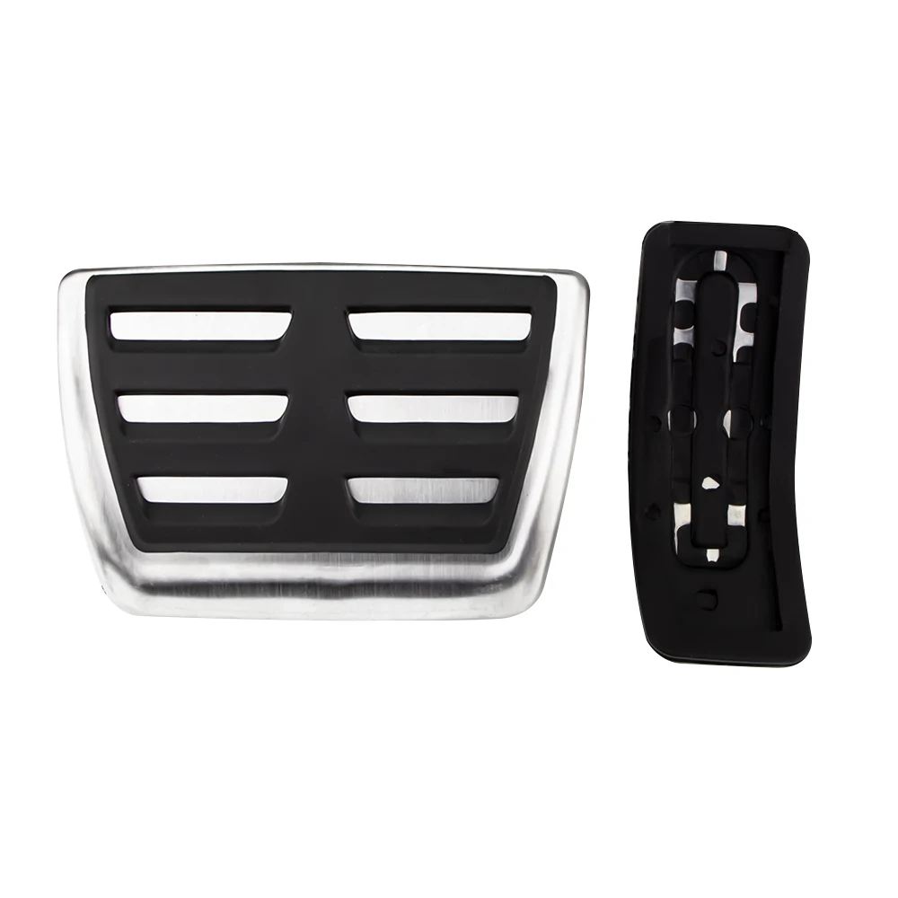 Audi A4 B9 A5 F5 Sedan Avant Sport Automatic Stainless Steel Fuel Brake Footrest Pedal Cover car accessories,car pedals,pedal cover,stainless steel pedal cover