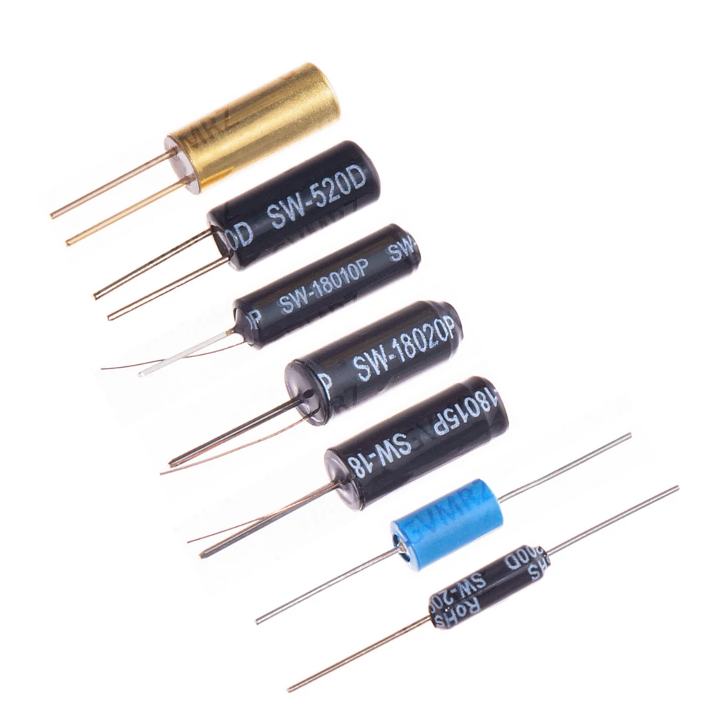 10PCS SW-200D/420/520D/18010P/18015P/58010P/ 18020P/고진동 스위치 볼 틸트 더블 비드 앵글 스프링 센서