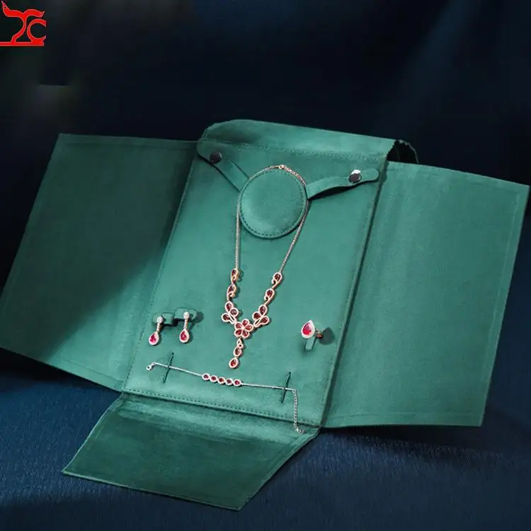 High Quality Set Jewelry Storage Bag Exhibitor Pearl Necklace Earring Ring Organizer Pouch Jewelry Exhibition Packaging Supplies