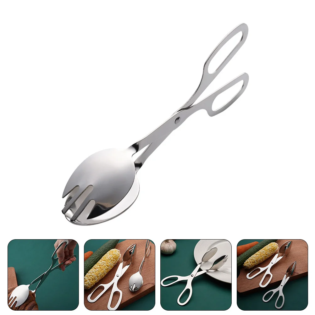 

Stainless Steel Buffet Salad Tong Bakery Supply Metal Steak Tong BBQ Tong