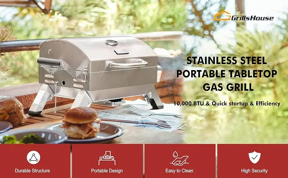 Grills House GT2001 Stainless Steel Portable Grill