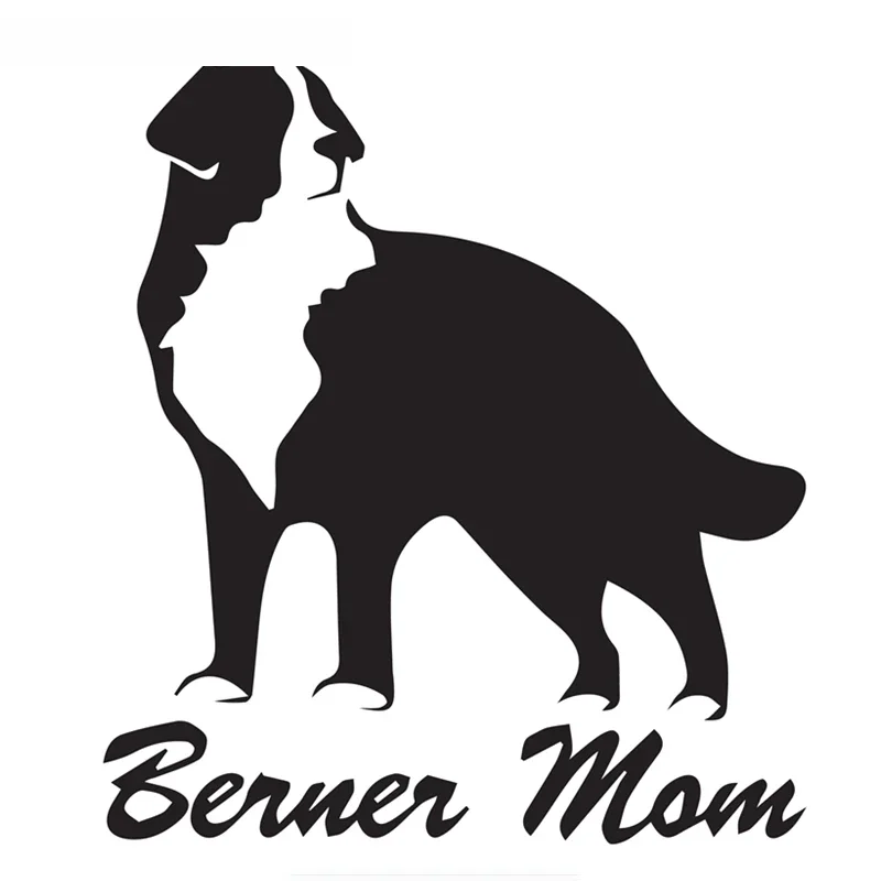 

SZWL Бернер мама Бернская горная фотография авто ветровой экран виниловые наклейки аксессуары стикер Водонепроницаемая Наклейка 16 см * 15 см