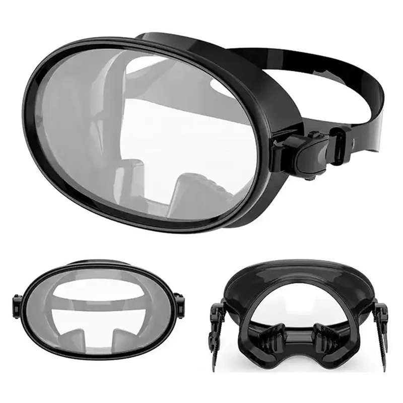 HD Field Of Vision Diving Goggles Waterproof Anti-Fog Explosion-Proof Silicone Goggles Retro Free Diving Masks Durable