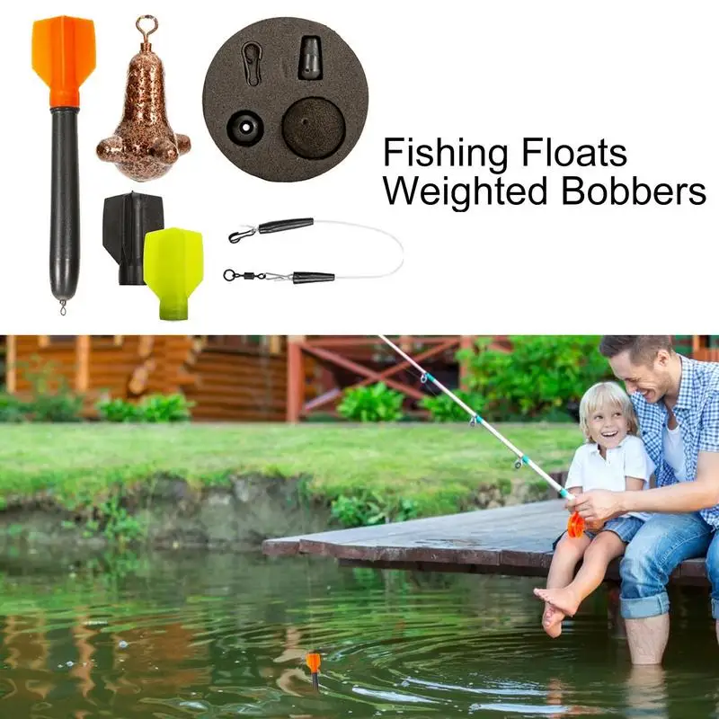 Fishing Floats Bobbers Colored Marker Float Carp Fishing Kit Fishing Floats  Popping Cork Float Weighted Tackle Kit Accessory - AliExpress