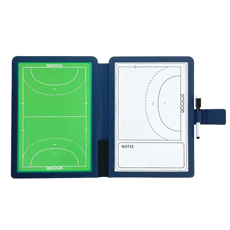 Folding handball coaching board double-sided magnetic writable erasable game training portable strategy board 12.6&times;9.6in
