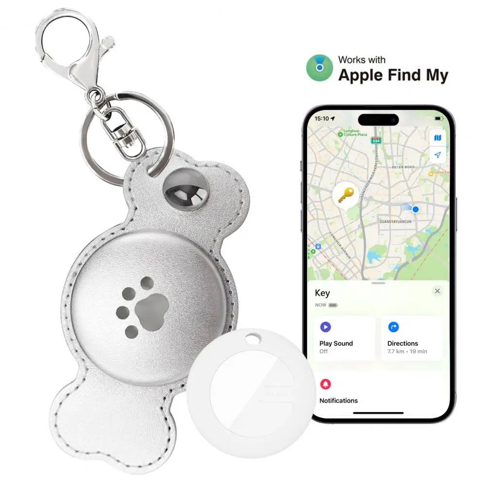 Pet GPS Tracker Smart Dog Cats Tracker Anti-lost Alarm Wireless Child Bag Wallet Key Finder Locator for IOS14.5/IPhone6S Above