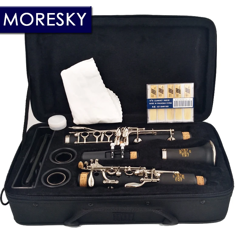 Professional C-key Clarinet MORESKY E201 clarinet woodwind instrument clarinet and saxophone accessories saxophone and clarinet mouthpieces