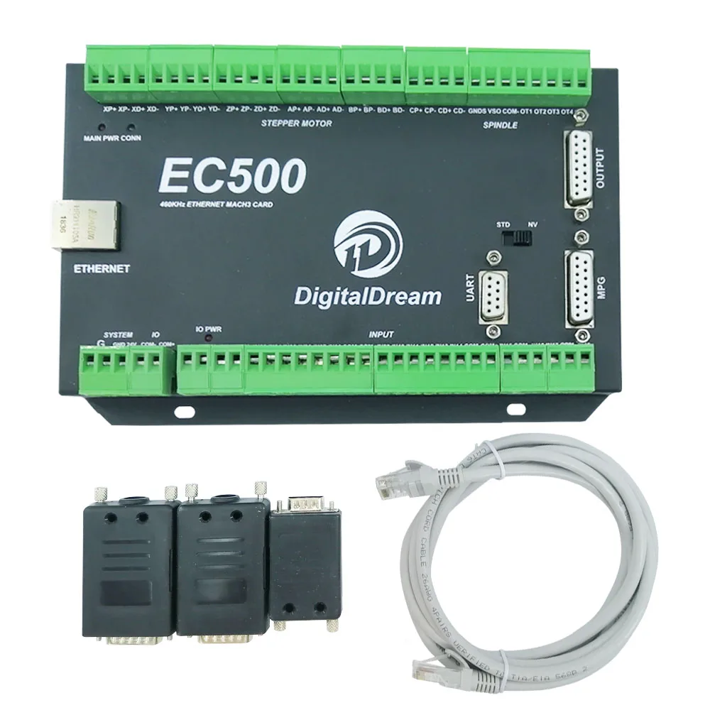 Ec500 Cnc Mach3 Ethernet Motion Controller Ec500 460Khz 3/4/5/6 Axis Motion Control Card Per Fresatrice