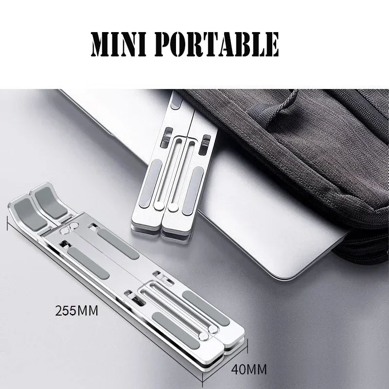Metal Portable Foldable Laptop Stand Adjustable Notebook Holder Aluminum Support For Macbook Pro Air Computer Tablet Base Desk laptop stand