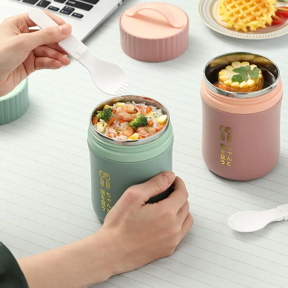 New Stainless Steel Thermos Cup Food With Containers Insulated Thermal  Lunch Box Soup Mug Container Steel Vacuum Flask Thermos - Vacuum Flasks &  Thermoses - AliExpress