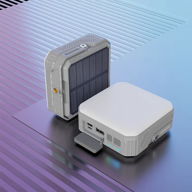 Solar Camping Light 20000Mah Power Bank Charging Powerbank External Battery Portable Charger Spare Battery for Iphone Samsung 4