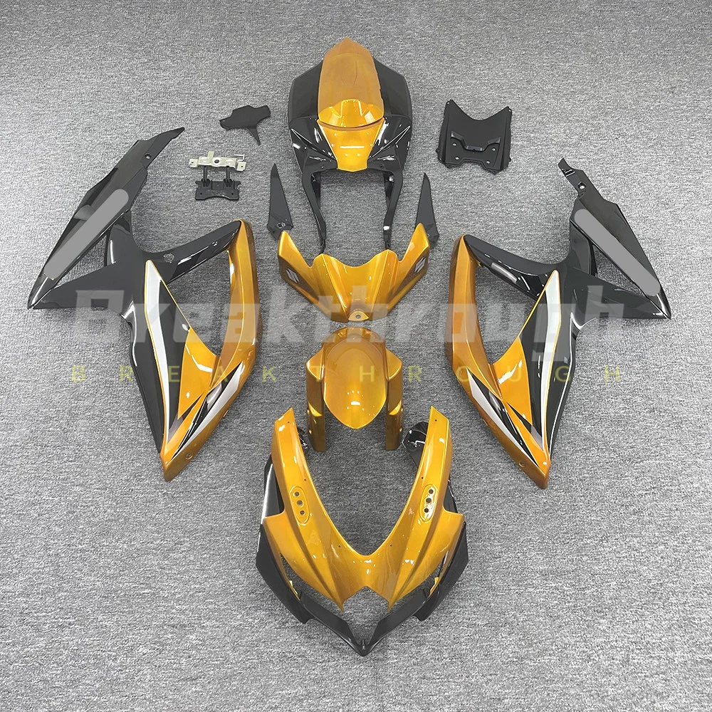 

Suitable for Suzuki GSXR600, 750, GSX-R 600 750, 2008-2010 K8, K9 motorcycle ABS injection molding orange black cowling kit