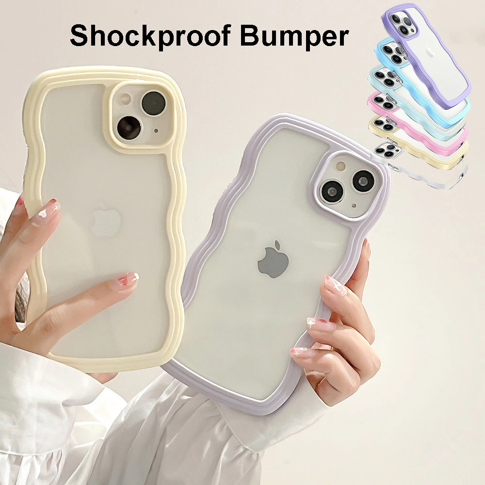 Cute Phone Case with Shockproof Bumper for iPhone 14 13 12 11 Pro