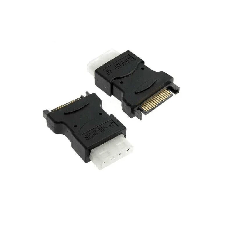 

10pcs SATA 15 PIN To 4 PIN Power Adapter Connector Extender Converter for IDE Hard Drives / DVD Drives