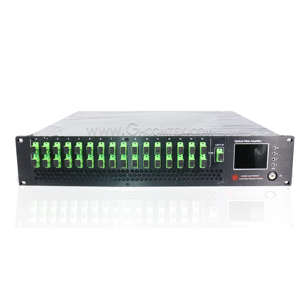 

FTTH CATV 32 port 22dBm 1550nm Fiber Optical Amplifier High Power SC Port