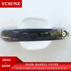 Couvercle de poignée de porte ABS pour Ford Everest 2016, 2017, 2018, 2019, 2020, accessoires en titane, pièces de protection extérieures YCSUNZ 