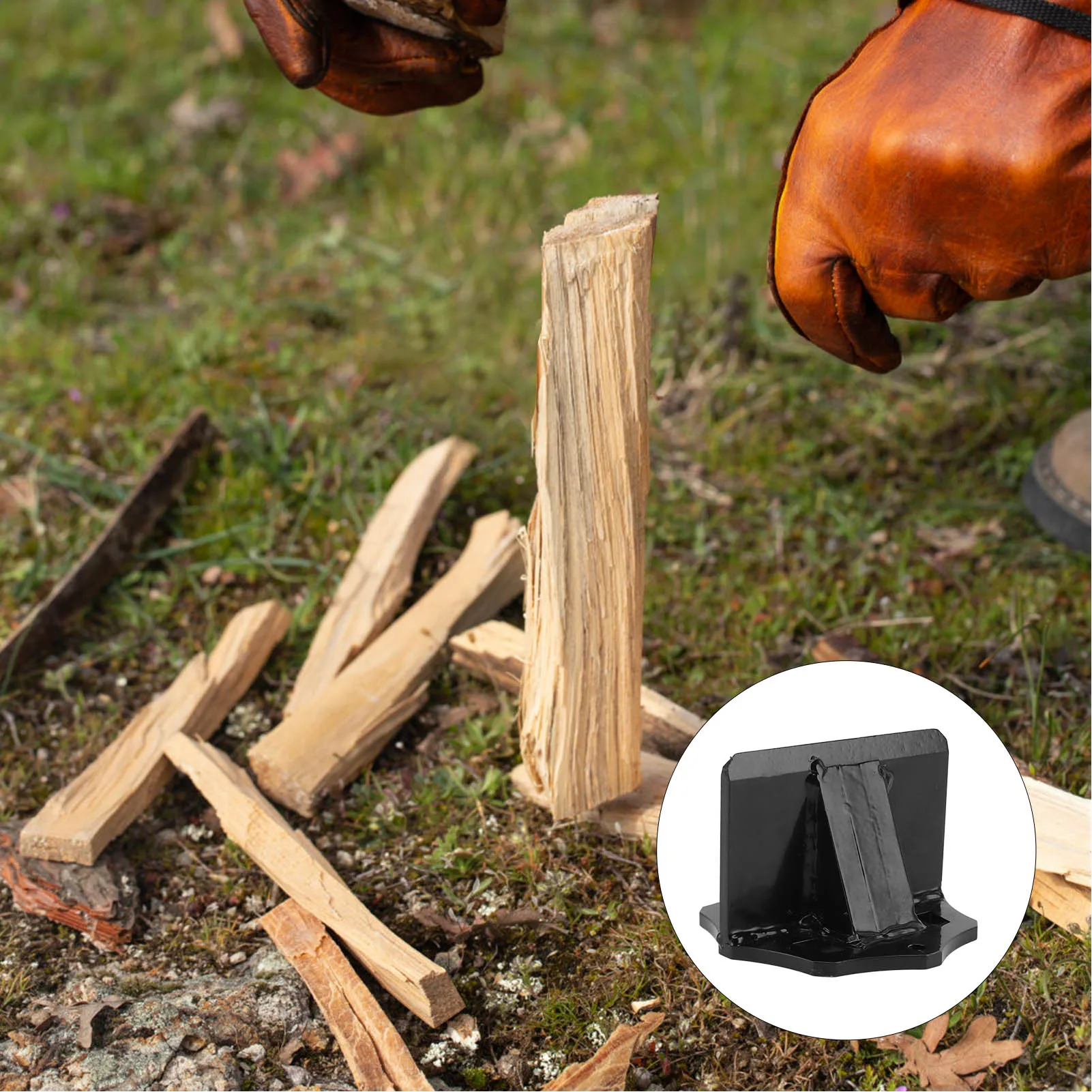 Firewood Splitter Portable Kindling Splitter Log Wood Splitting Opening Tool for Home Outdoor Camping Wood Splitting Tool