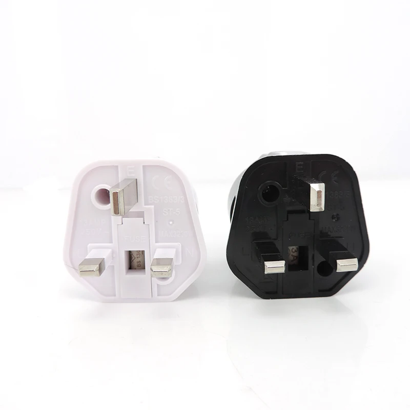 Universal 13A 250V Copper EU Korea Germany France Russia To HK UK Power Adapter Fused Plug Singapore Malaysia Converter Type G