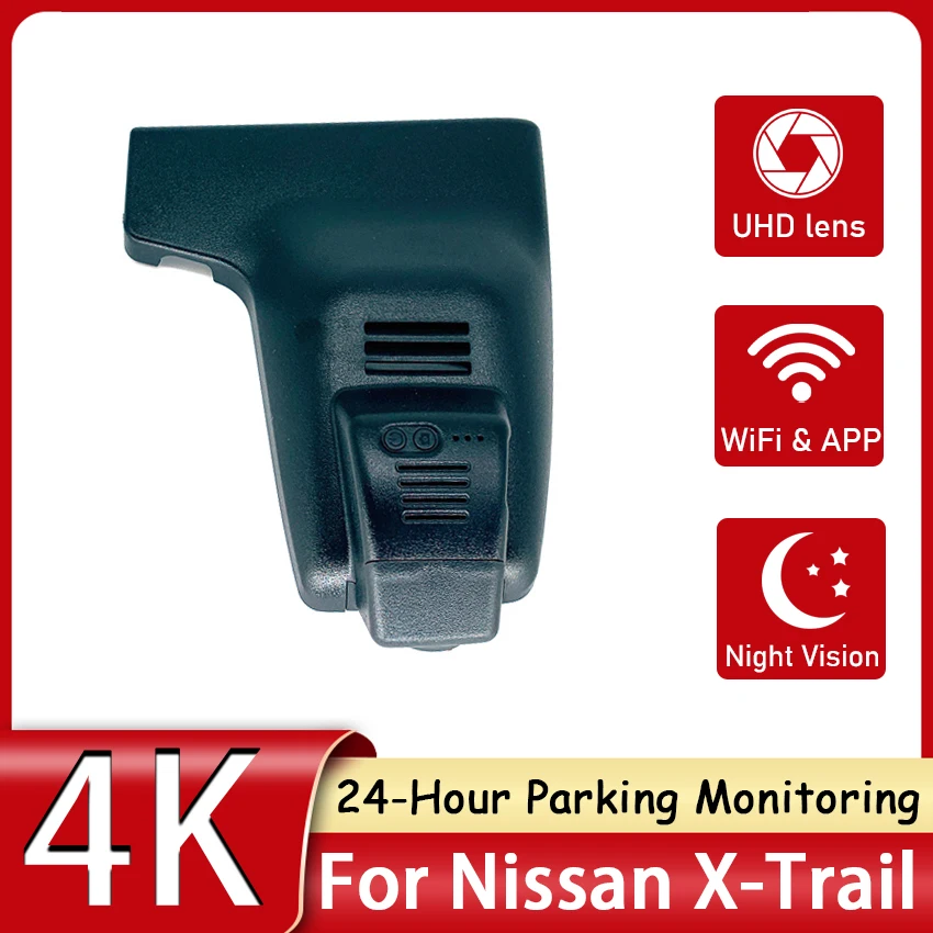 

Wifi Car DVR Camera 4K Dash Cam High Quality Night Vision 24-Hour Parking Monitoring For Nissan X-Trail 2017 2018 2019 2020 2021
