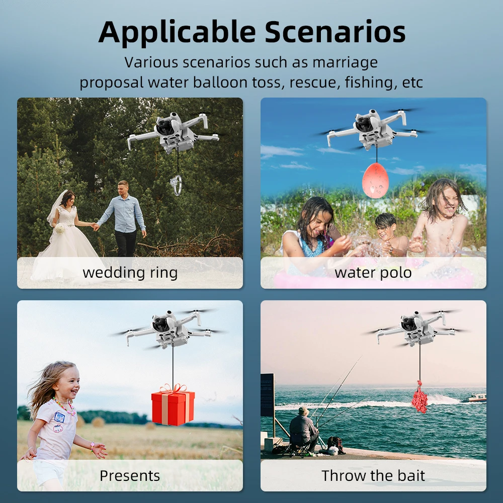 Système de largage Airdrop pour drone - Charge 100g, 47g, Type-C