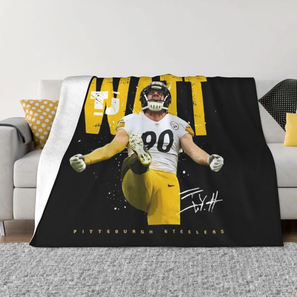 

TJ Wátt Throw Blanket Furry Blanket blankets and throws