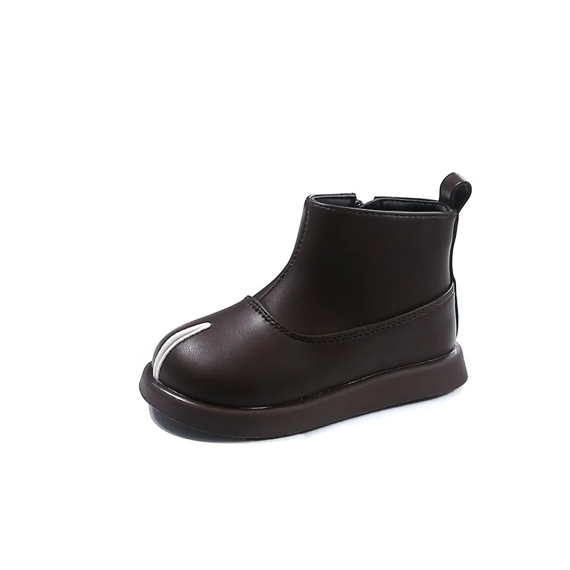Girls Leather Short Boots Autumn Winter