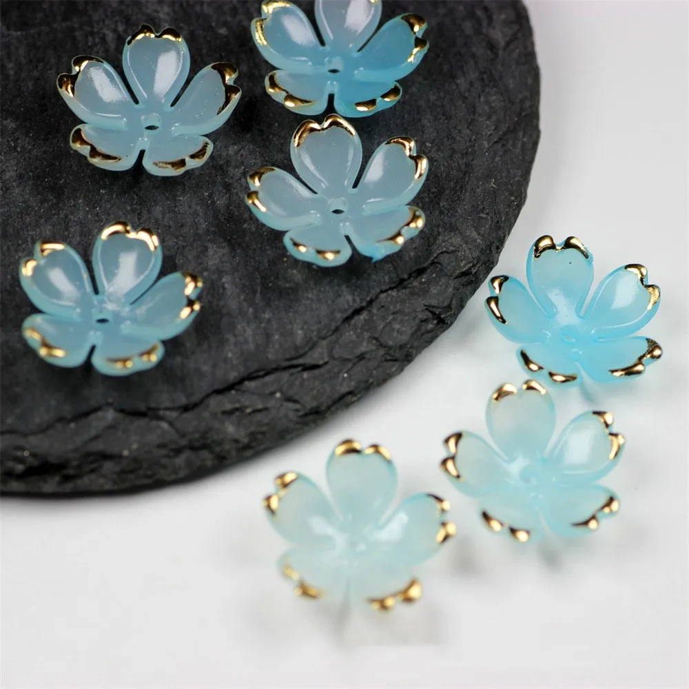 12 Pièces De Perles D'espacement à Gros Trous Pour La Fabrication De Bijoux, Perles Filetées à