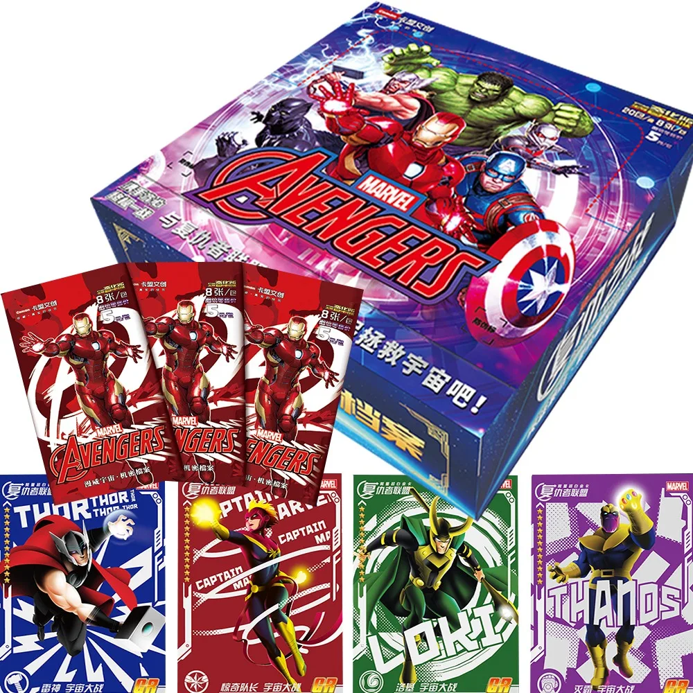 Genuine Marvel Card The Avengers Character Captain America Iron Man Spider-Man Rare Luxury Edition Cards Fan Collection Gifts