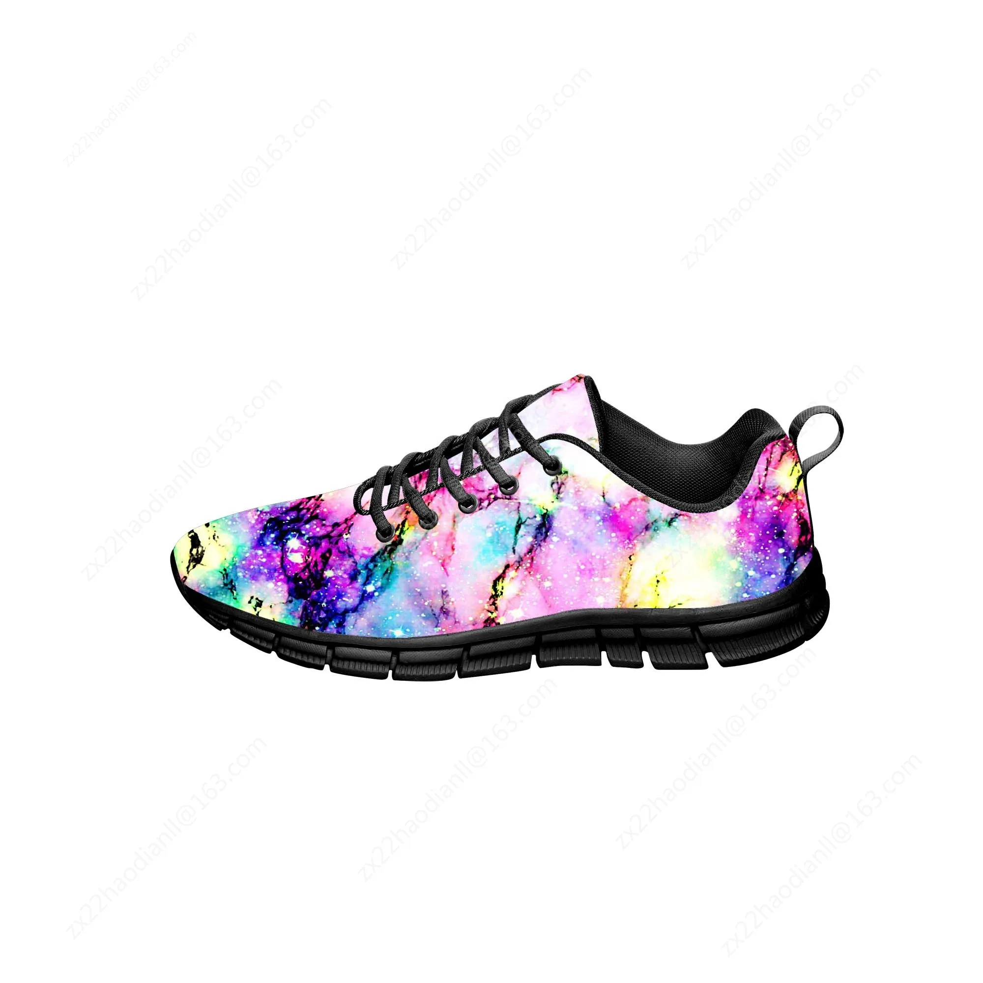 Colorful Marble Print Funny Hot Fashion Casual Sport Shoes Mens Womens Teenager Canvas Running 3D Printed Shoes Lightweight shoe