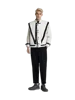 Role-player Michael Jackson Costumes Thriller Jacket White Leather MV show Imitation Retro Halloween Christmas 5