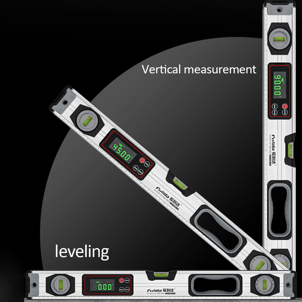 디지털 각도기 0-90 °   20-50cm 전자 수평계, 수평 각도 측정기, LED 디스플레이가 있는 자석식 알루미늄 합금