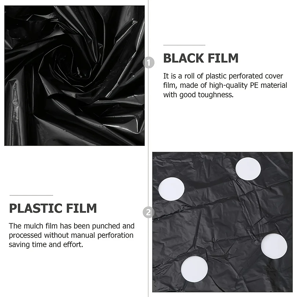 Black Plastic Mulch Film Grow Your Vegetables with Black Plastic MulchFilm for Greenhouses and Plant Protection black plastic mulch film