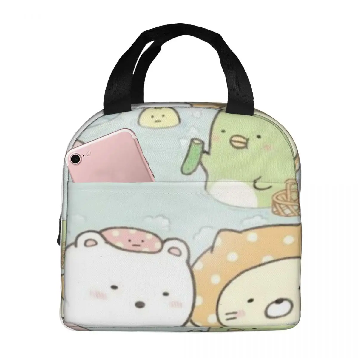 

Sumikko Gurashi 2 Thermal Insulated Lunch Bags Reusable Insulated bag cooler Tote Lunch Box Work Boy Girl