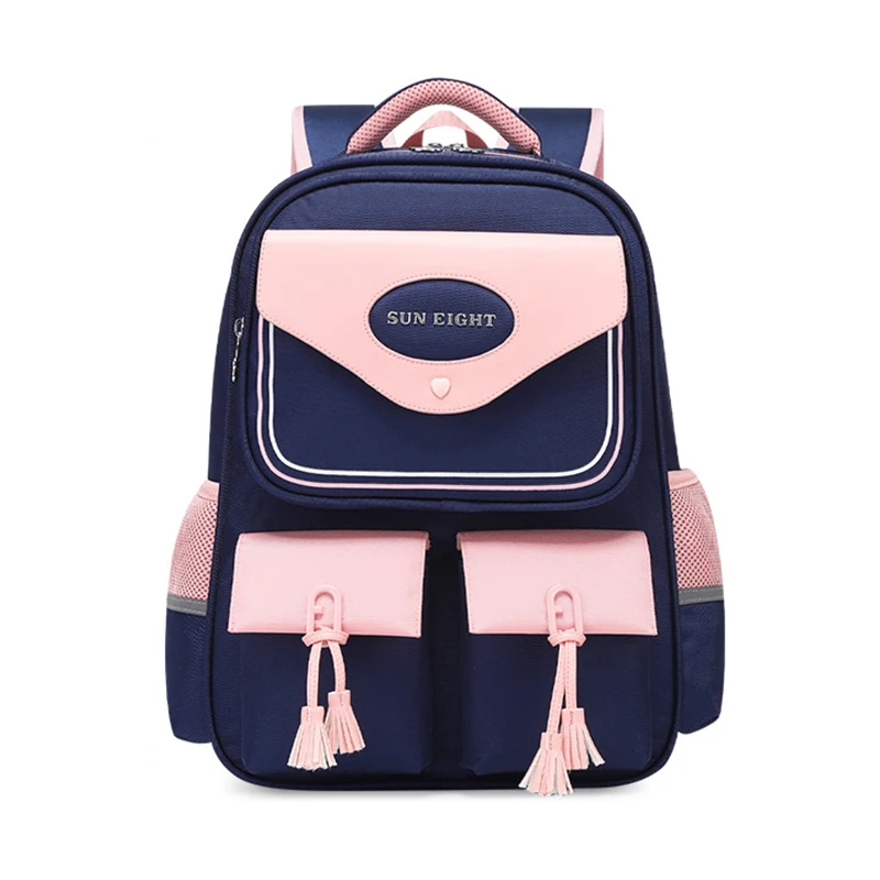 

Tassels Girl Backpacks Primary School Bags For Kids Waterproof Nylon Satchel Elementary Bookbags